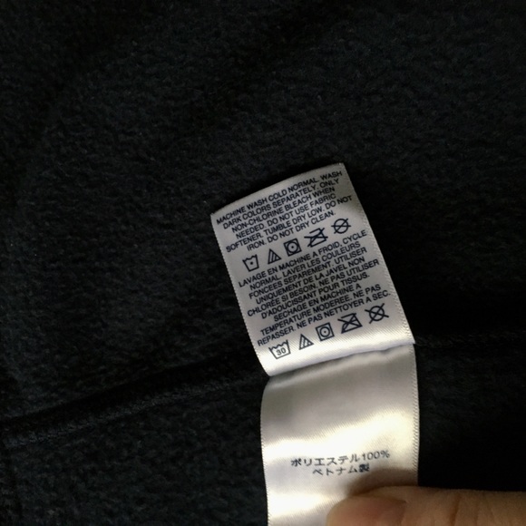 Kids Large (Kids 14-16) Lands’ End Full-Zip Mid-Weight Fleece Jacket, Dark Navy - Picture 6 of 6